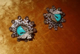 Teal Butterfly earrings