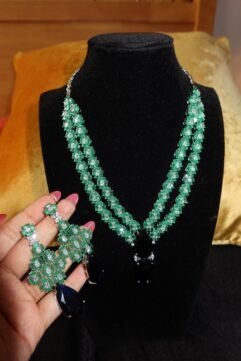 Green and blue stone regal set