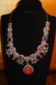 Sabyasachi inspired coral drop necklace
